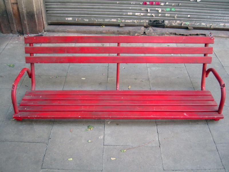 banco columpio jardin madera hierro (90eu.) 1u